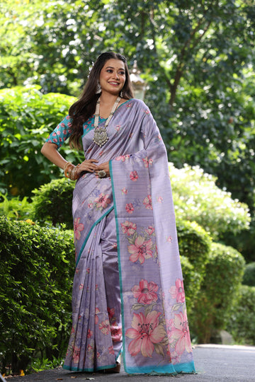 Soft Tussar Silk Puapel Saree