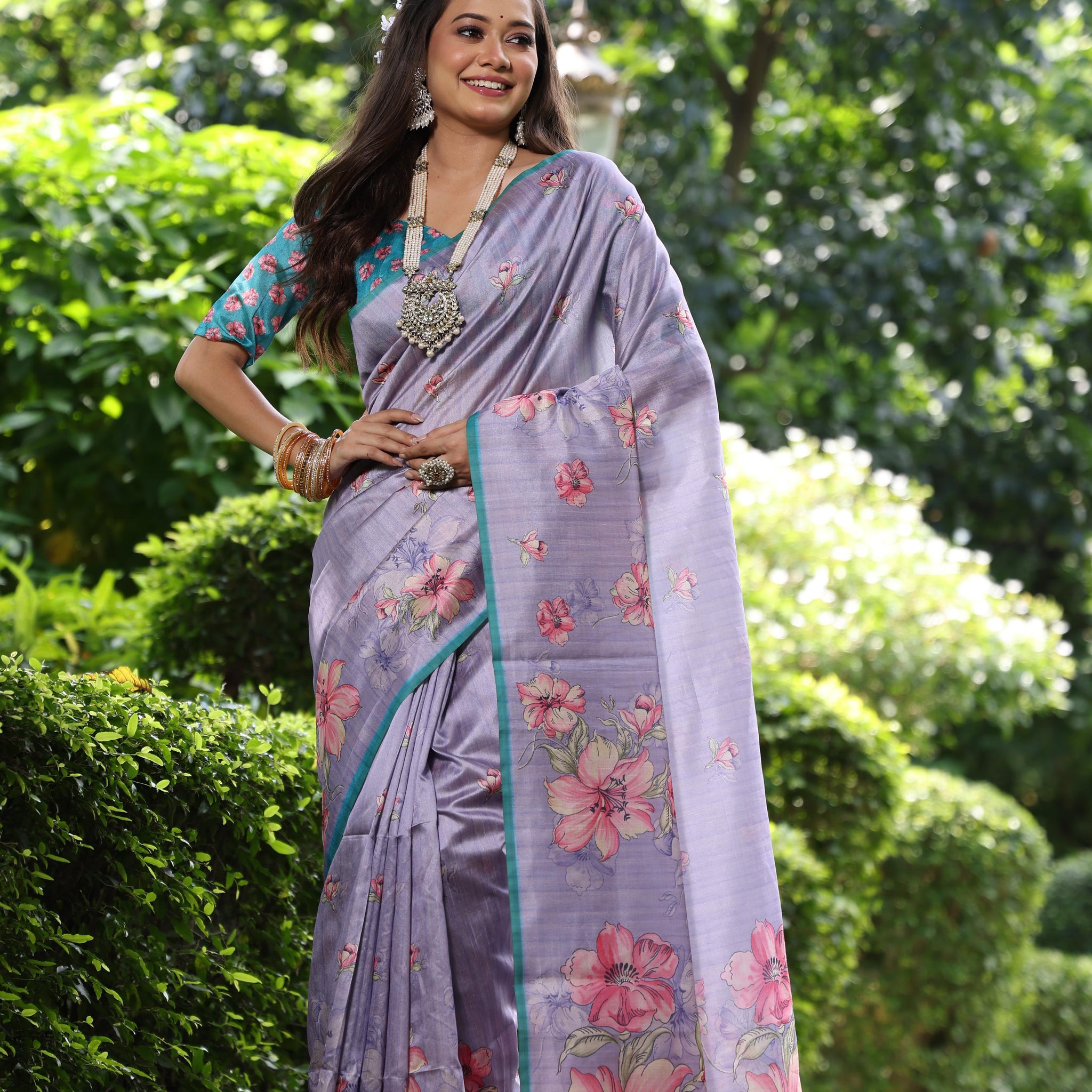 Soft Tussar Silk Puapel Saree