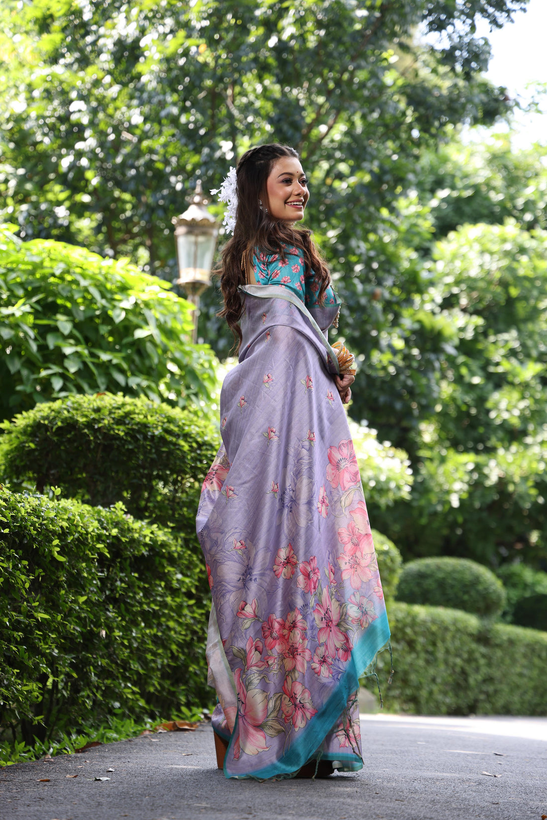 Soft Tussar Silk Puapel Saree
