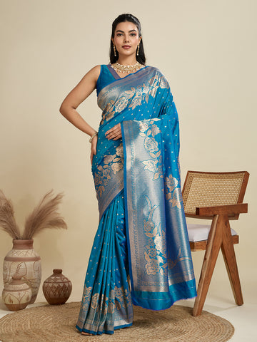 Soft Kanjivaram Silk Royal BlueSaree