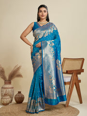 Soft Kanjivaram Silk Royal BlueSaree