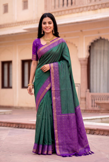 Soft Ikkat Patola Silk Zari Woven Saree