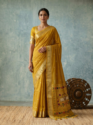 Soft Paithani silk Saree
