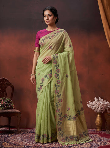 Premium soft muga silk saree