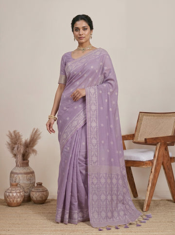 Premium soft muga Cotton saree