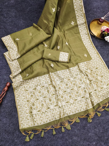 Premium Soft Chanderi cotton saree