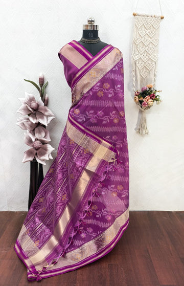 Soft Desi Raw Silk saree