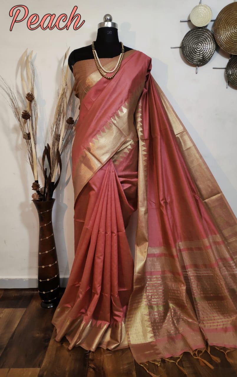 Aasam Silk Weaving Paech Saree