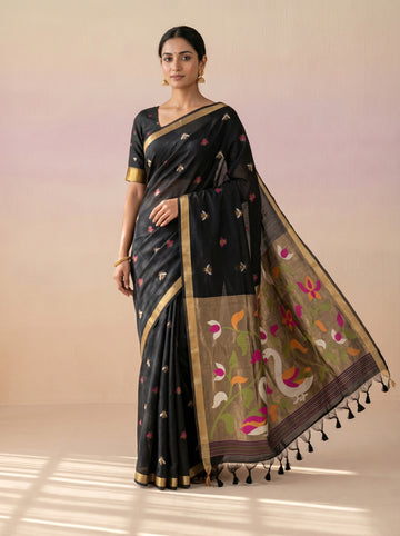 PREMIUM SOFT PURE LINEN SILK SAREE