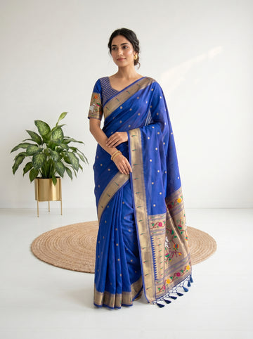 Soft Paithani silk Saree