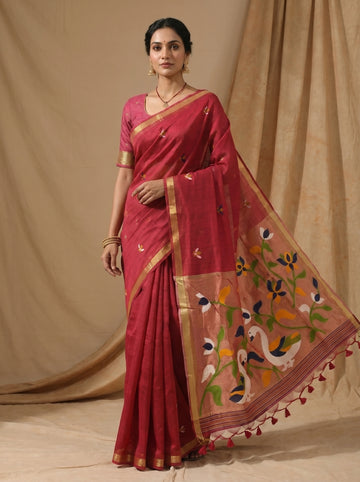 PREMIUM SOFT PURE LINEN SILK SAREE
