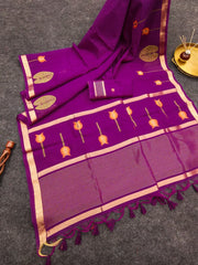 PREMIUM SOFT PURE LINEN SILK SAREE