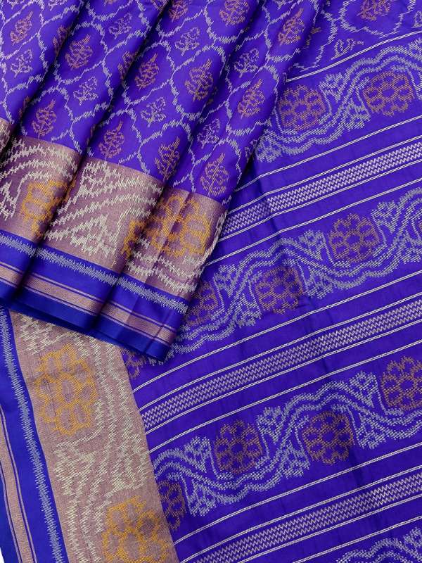 Soft Pure Rajkoti Silk Purple Saree