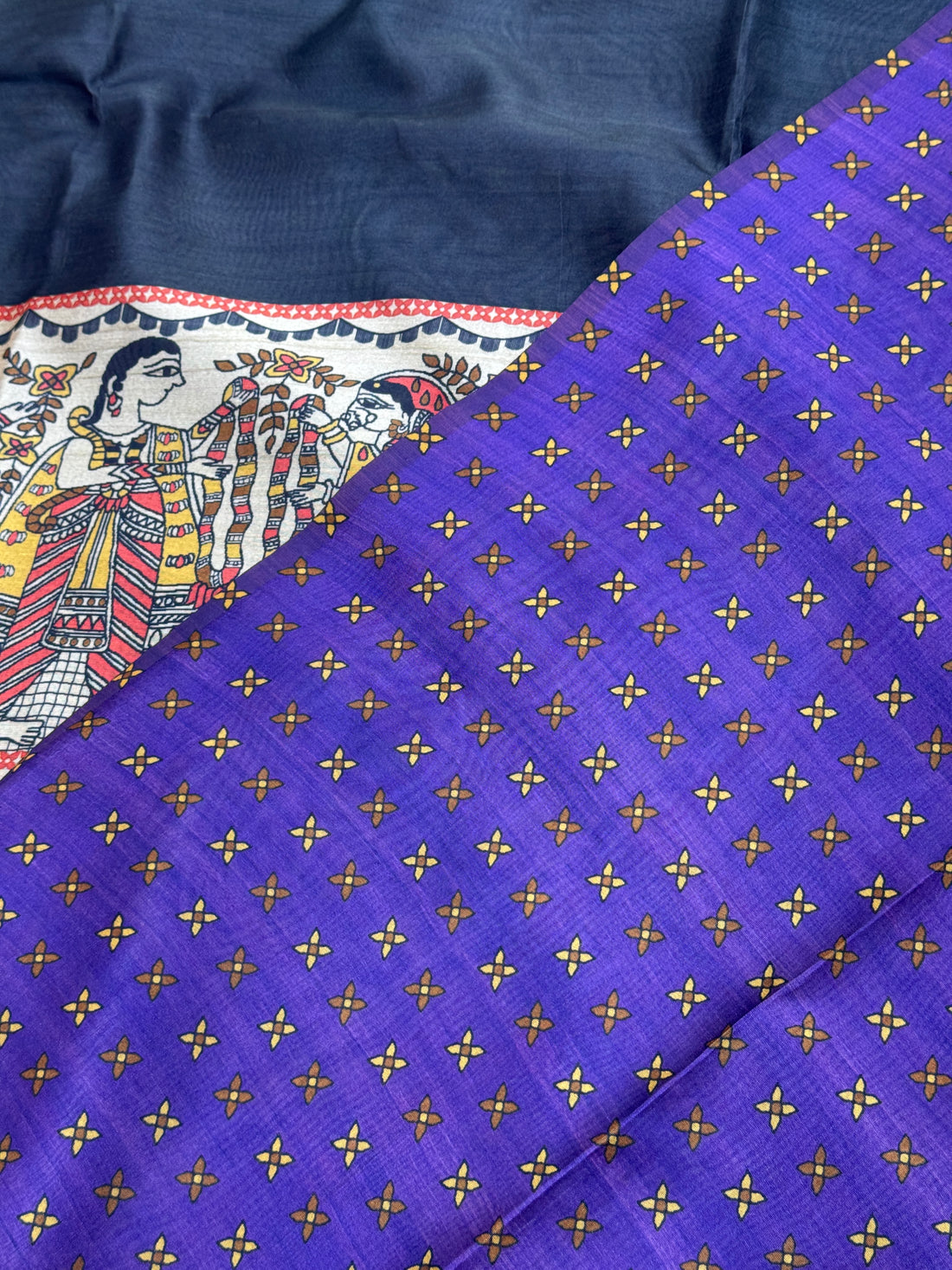 Soft Tussar Silk Neavy Blue Saree