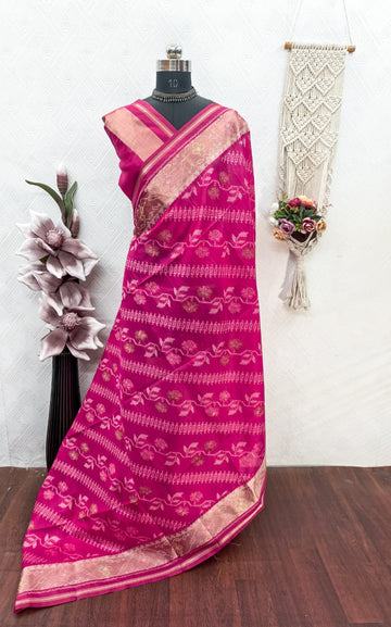 Soft Desi Raw Silk saree
