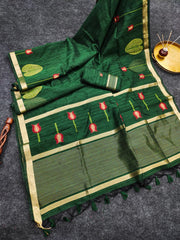 PREMIUM SOFT PURE LINEN SILK SAREE
