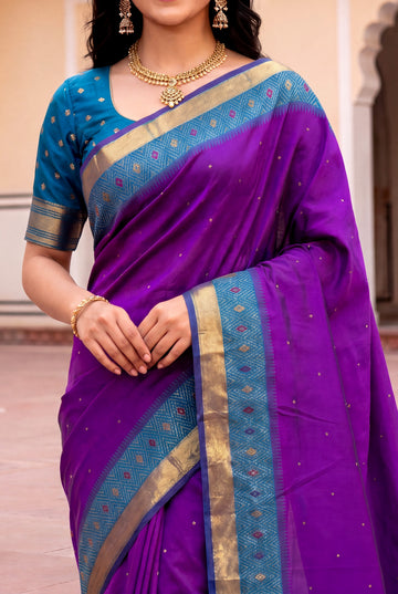 Soft Ikkat Patola Silk Zari Woven Saree