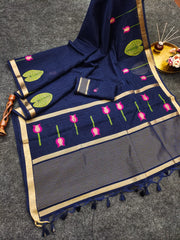 PREMIUM SOFT PURE LINEN SILK SAREE