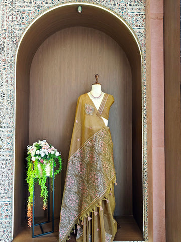 Premium Soft Muga cotton saree