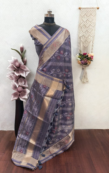 Soft Desi Raw Silk saree