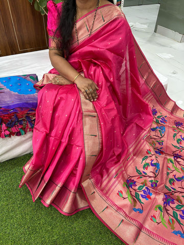 Soft Khadi Raw Silk Red Saree