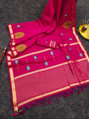 PREMIUM SOFT PURE LINEN SILK SAREE