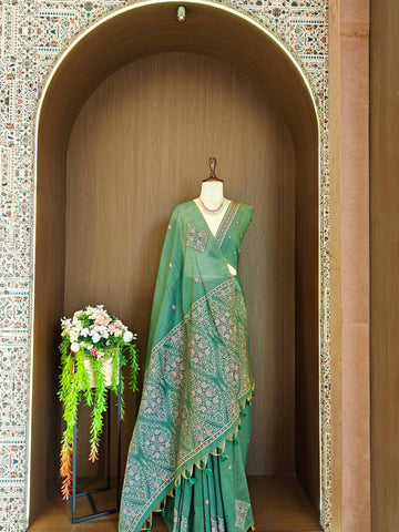 Premium Soft Muga cotton saree