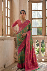Banarasi Silk Pista Saree