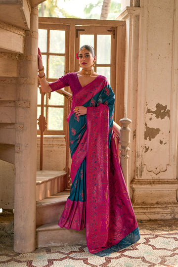 Banarasi Silk Blue Saree