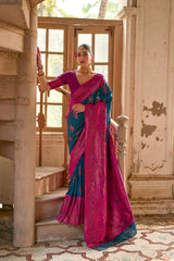 Banarasi Silk Blue Saree