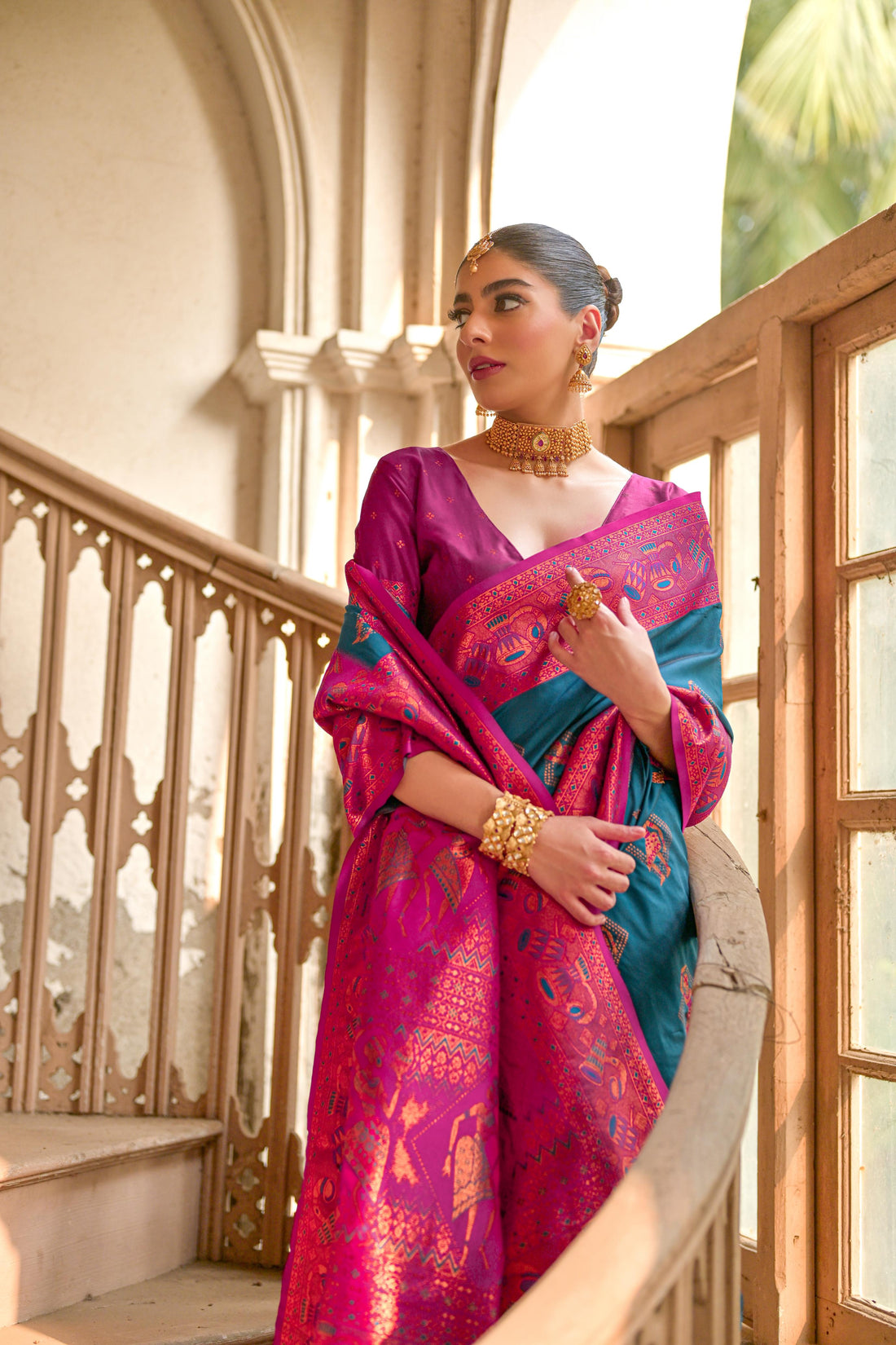 Banarasi Silk Blue Saree