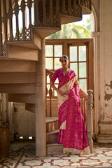 Banarasi Silk Cream Saree
