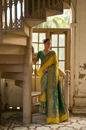 Banarasi Silk Yellow Saree