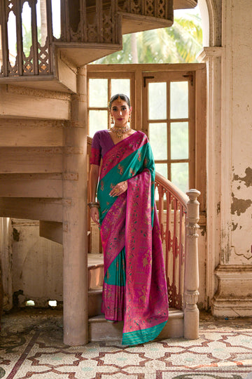 Banarasi Silk Rama Saree