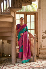 Banarasi Silk Rama Saree