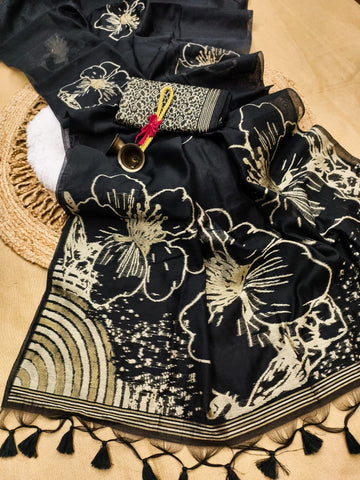 Premium Soft Muga Cotton Saree