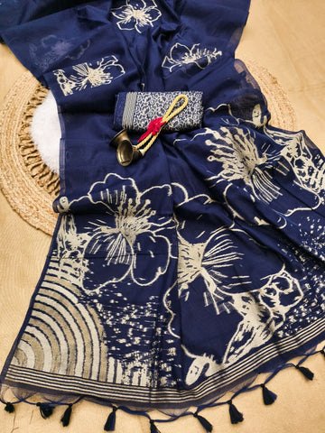 Premium Soft Muga Cotton Saree