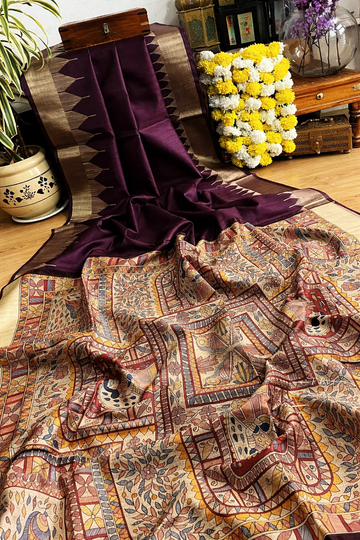 Soft Tussar silk saree