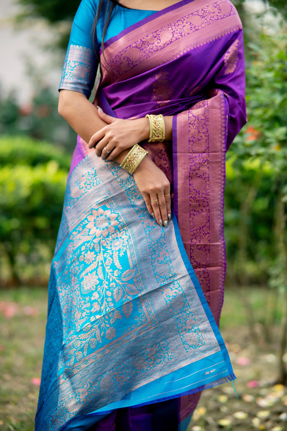 Soft Banarasi Katan Silk Wine Saree