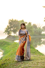 Soft Tussar Silk Madhubani Rast Saree