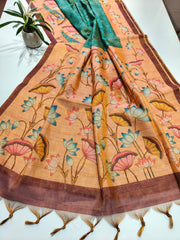 Premium soft Tissue Tussar silk saree