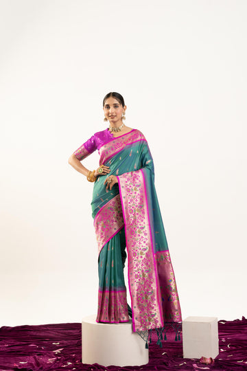 Soft Banarasi Silk Paithani Saree