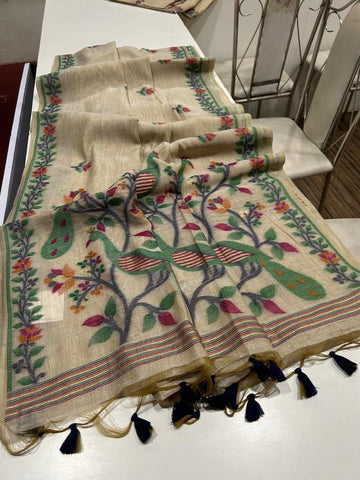 Premium soft Muga Cotton saree