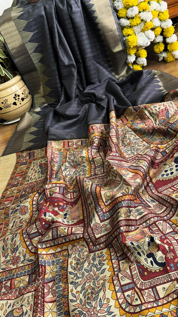 Soft Tussar silk saree
