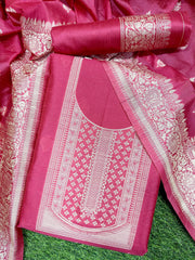 Presenting New Warli Concept Unstitched Pink Suit