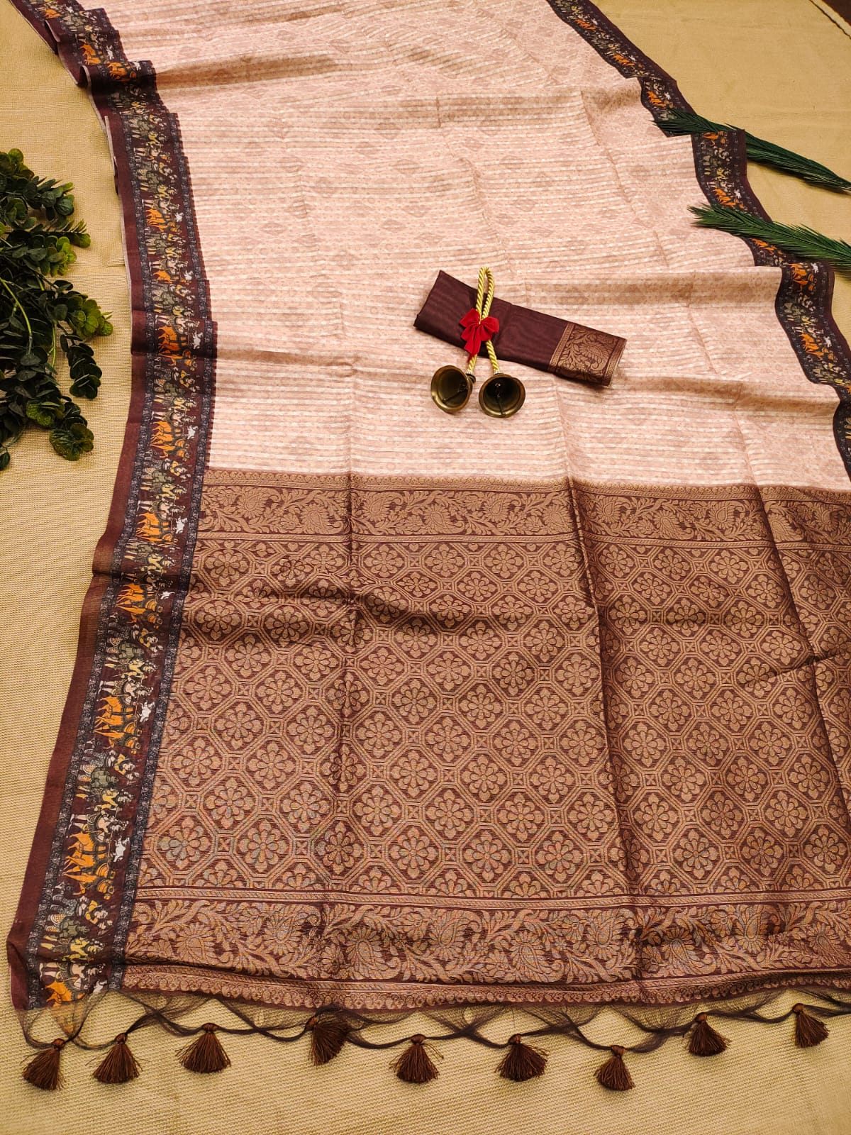 Soft Silk Brown Saree