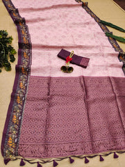 Soft Silk Light Pink Saree