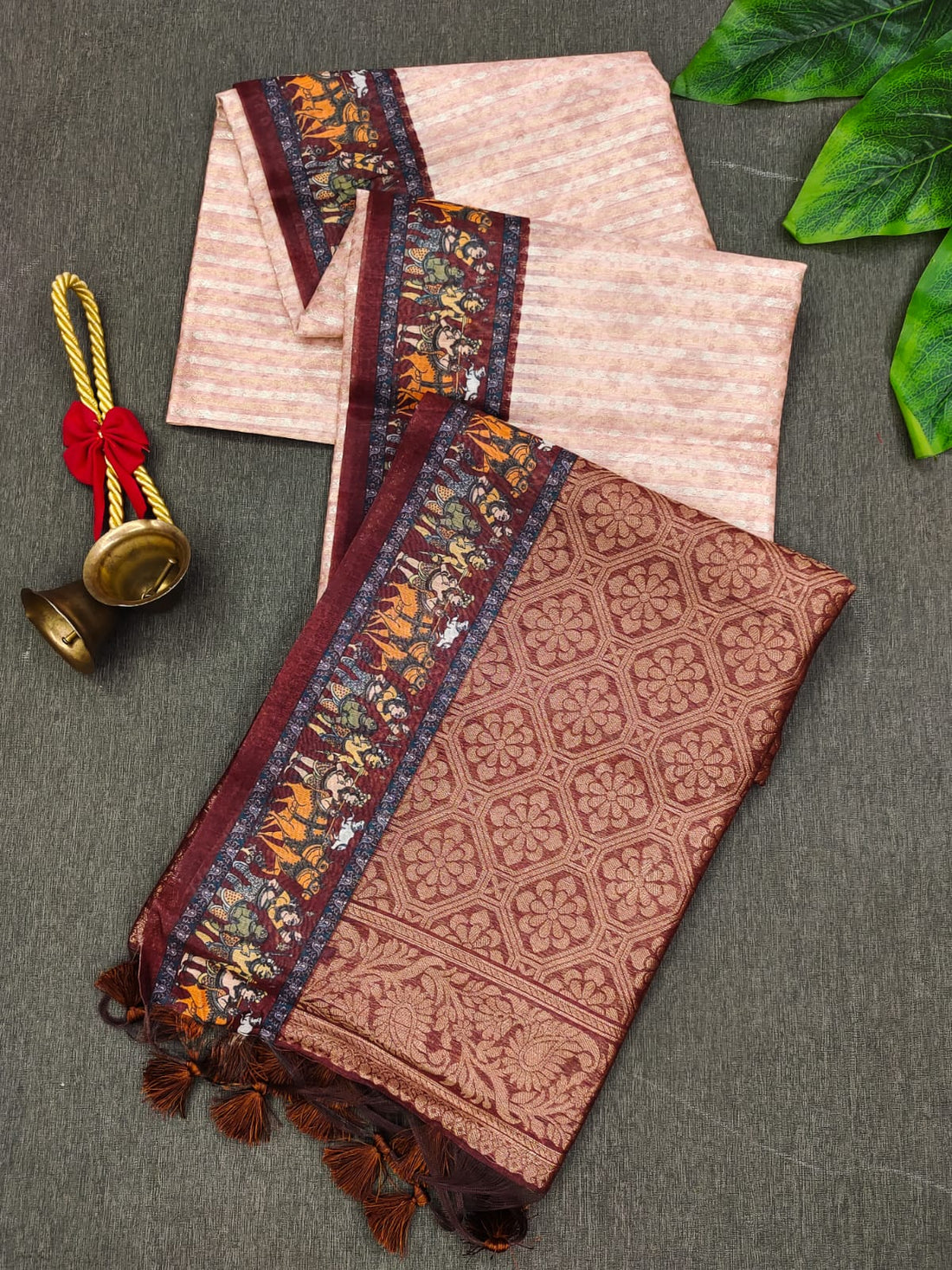 Soft Silk Brown Saree