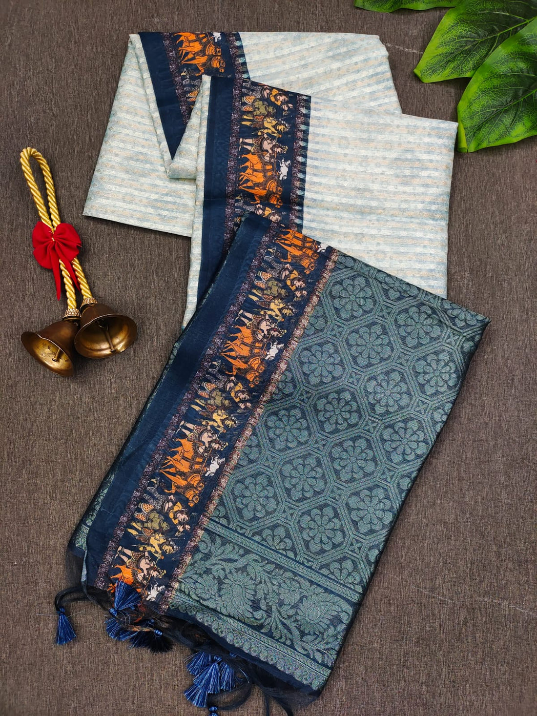 Soft Silk Light Blue Saree