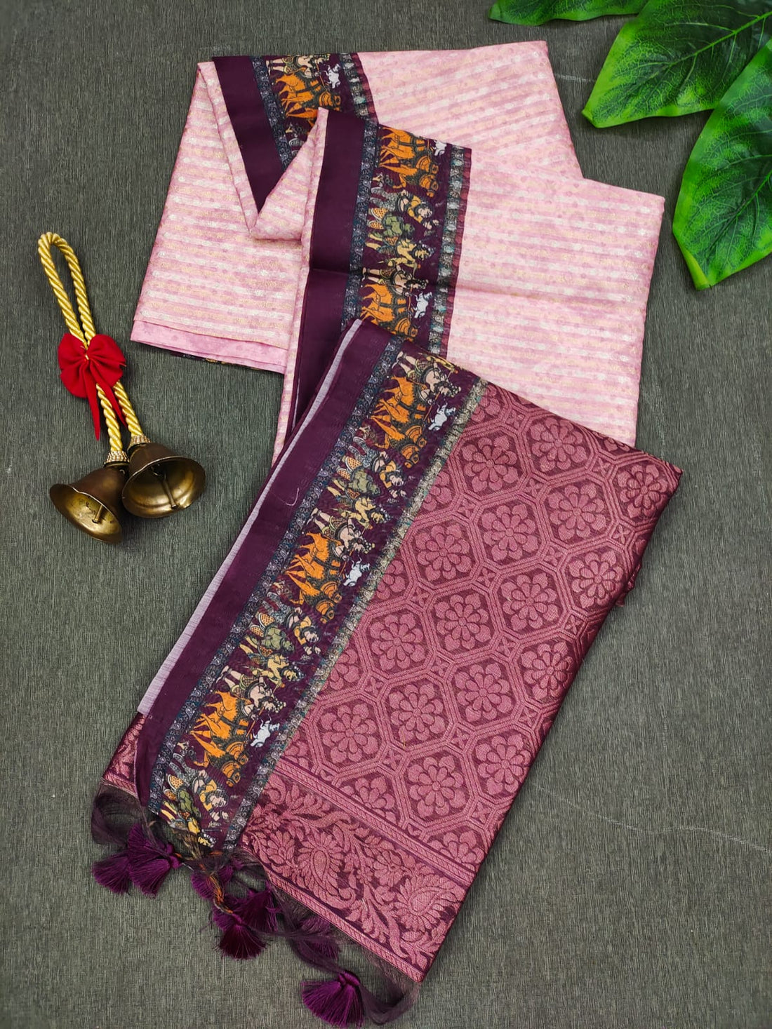 Soft Silk Light Pink Saree